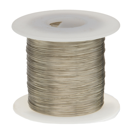 REMINGTON INDUSTRIES Tinned Copper Wire, Buss Wire, 16 AWG, 100' Length, 0.0508" Diameter, Silver, Bus Bar Wire 16TCW